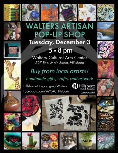 Walters Cultural Arts Center Artisan Pop-Up Shop